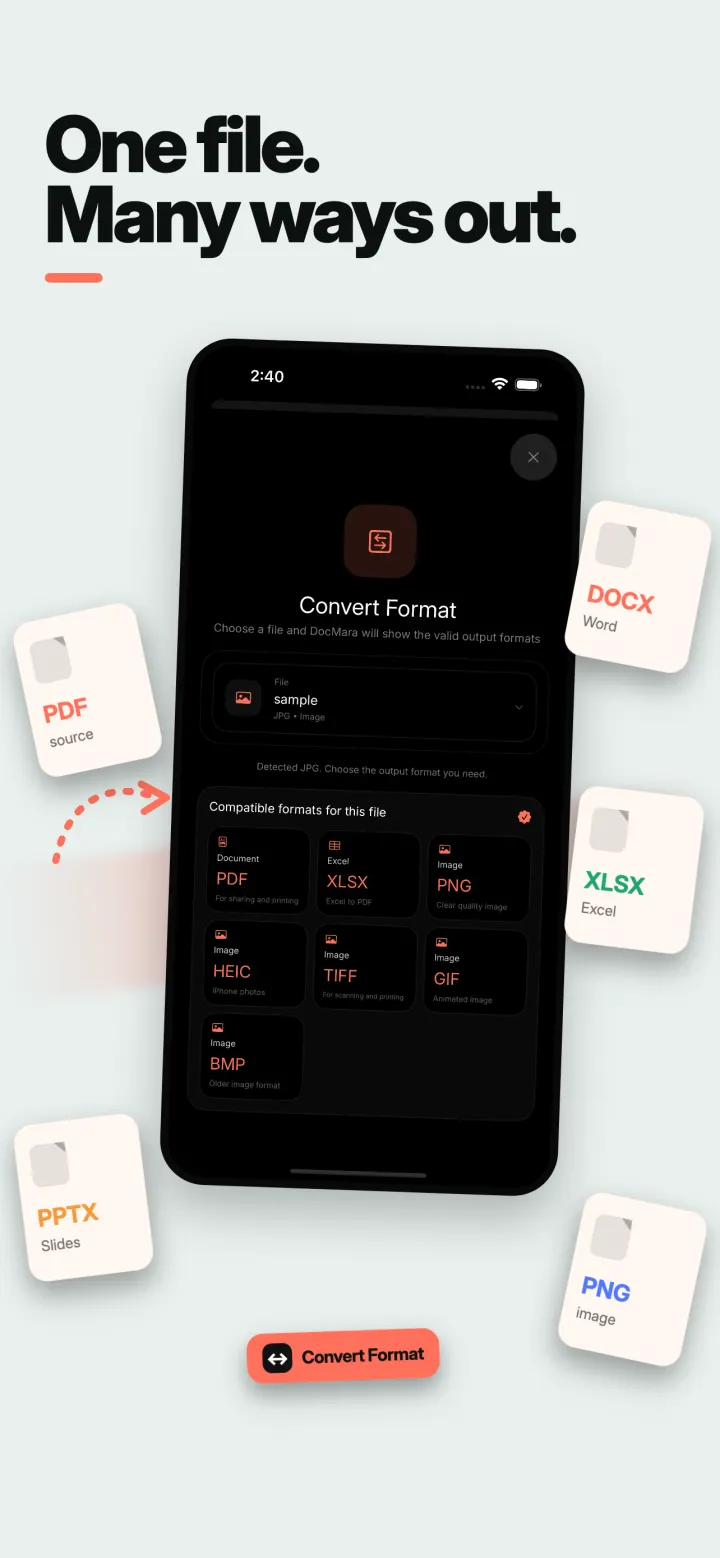 DocMara format conversion campaign in English